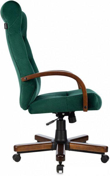 Офисное кресло Бюрократ T-9928WALNUT Fabric (зеленый Italia Green/дерево)