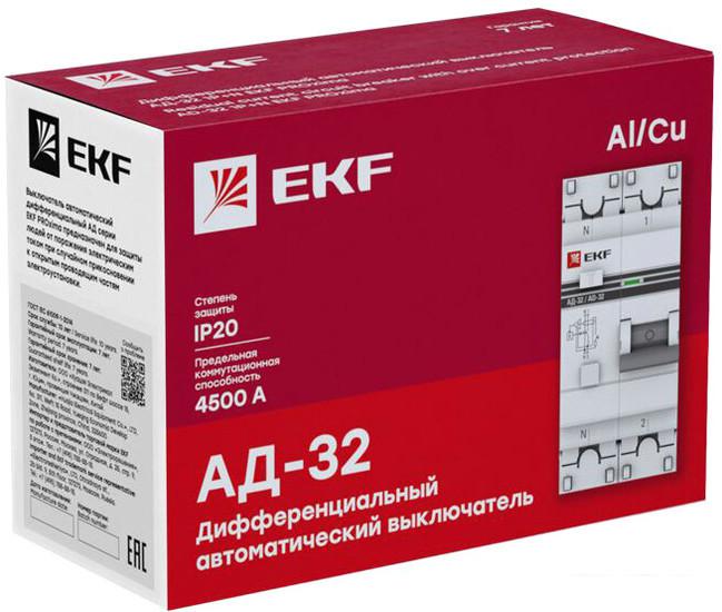 Автоматические выключатели EKF АД-32-25А-30мА PROxima DA32-25-30-pro