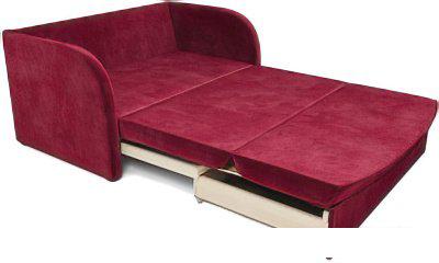 Диван Мебель-АРС Малютка (бархат красный Star Velvet 3 Dark Red)