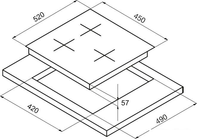 Варочная панель Korting HG 465 CTRN
