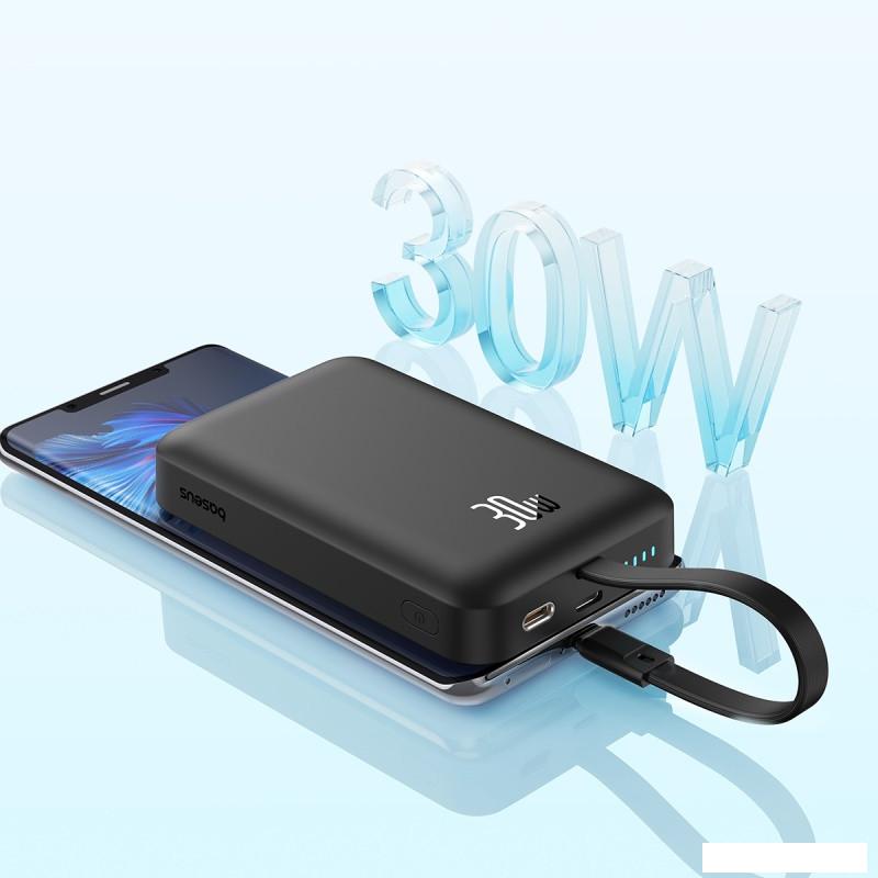 Внешний аккумулятор Baseus Magnetic Fast Charge Power Bank Type-C Edition 30W 10000mAh (черный)