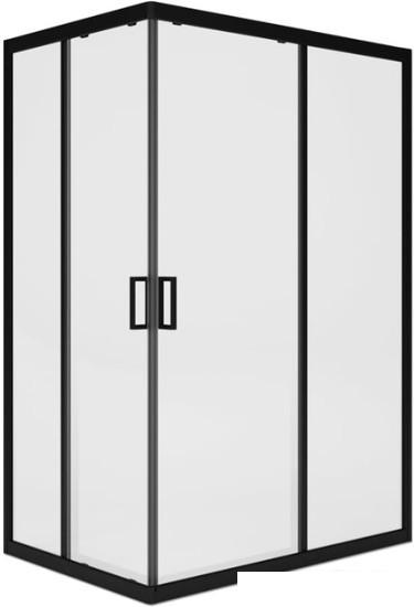 Душевой уголок Метакам Universal Pro Black 120x80 KKS_014548 (прозрачное стекло)