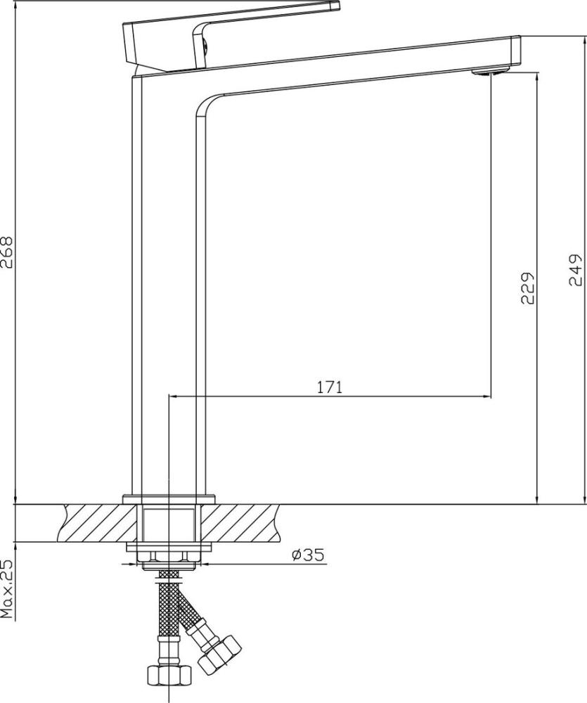 Смеситель Lauter Cascade 21СК0655BS