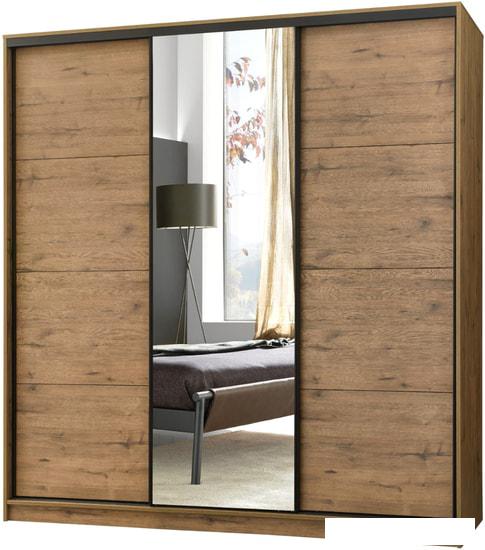Шкаф-купе Рэйгрупп Bromo VVH3 02 РГ-07.02 B 237 VVH 237.5x220.5 (дуб велингтон)