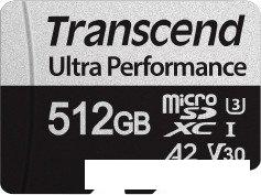 Карты памяти Transcend microSDXC 340S 512GB (с адаптером)