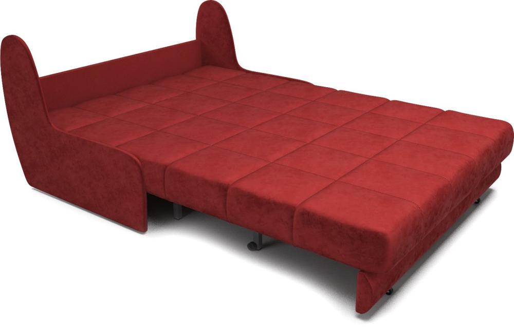 Диван Мебель-АРС Аккордеон Барон №2 (бархат, красный star velvet 3 dark red)