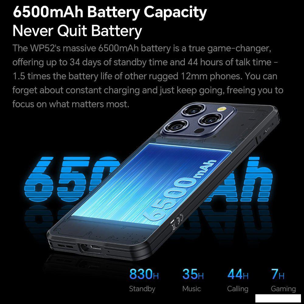 Телефон Oukitel WP52 4GB/256GB (черный)