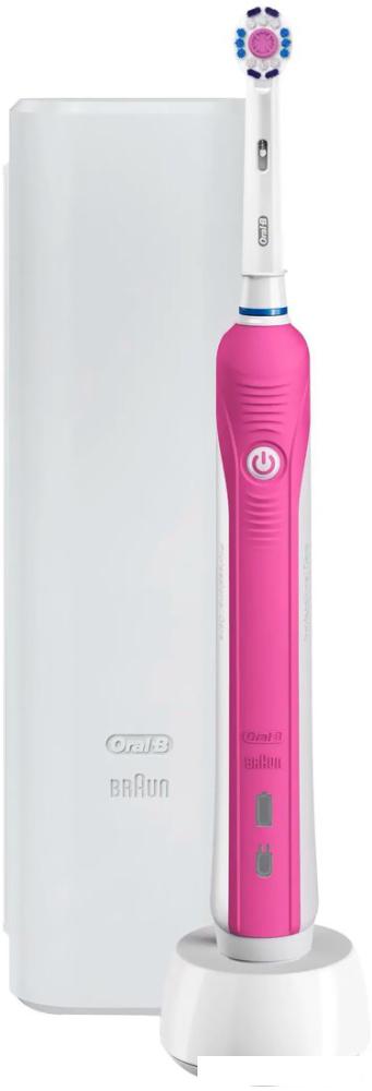 Электрическая зубная щетка Oral-B Pro 1 750 3D White D16.513.1UX (розовый)