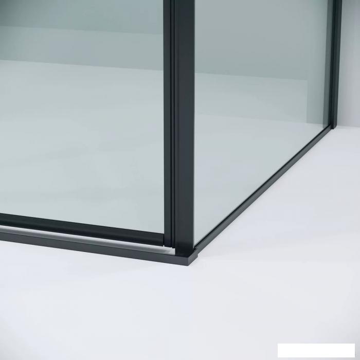 Душевая стенка Grossman Galaxy 90x195 200.K33.01.90.21.00 (черный матовый/стекло прозрачное)