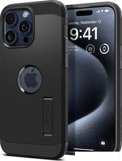 Чехол для телефона Spigen Tough Armor (MagFit) для iPhone 15 Pro Max ACS06594 (черный)