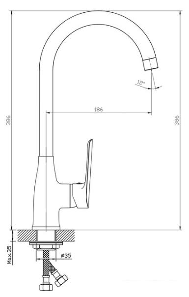 Смеситель Esko Lagos LG 519