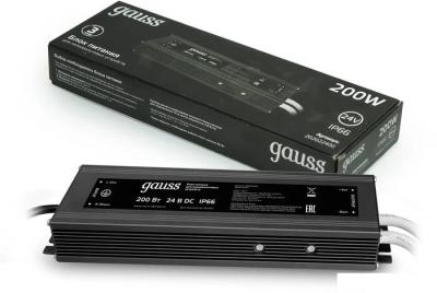 Блок питания Gauss 200W 24V IP66 202022400