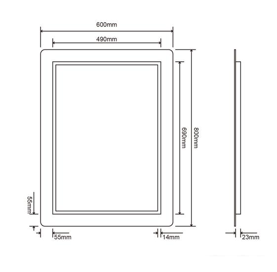 Roxen Зеркало Irida 510185-60 60х80
