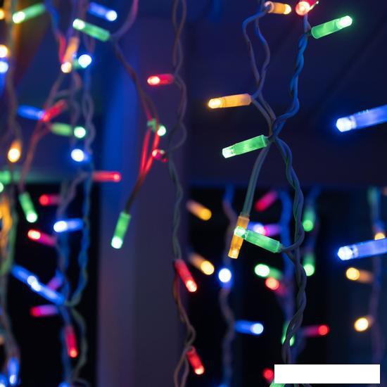 Гирлянда бахрома Luazon 3x0.9 м 232 LED 5204448 (белый каучук провод, мульти)