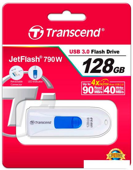 USB Flash Transcend JetFlash 790 128GB (TS128GJF790W)