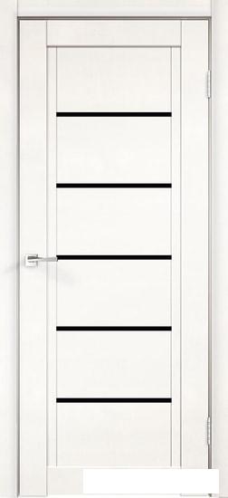 Межкомнатная дверь Velldoris Next 1 80x200 (белый эмалит, лакобель черный)