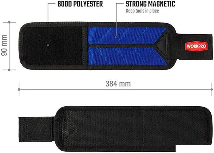 Манжета магнитная на руку Workpro WP289001