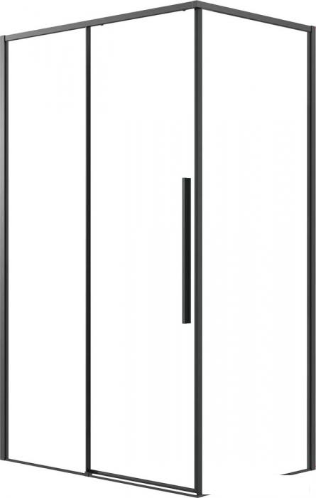 Душевая стенка Grossman Galaxy 90x195 200.K33.01.90.21.00 (черный матовый/стекло прозрачное)