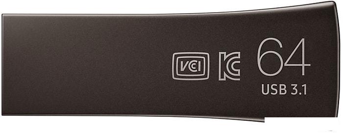 USB Flash Samsung BAR Plus 64GB (титан)