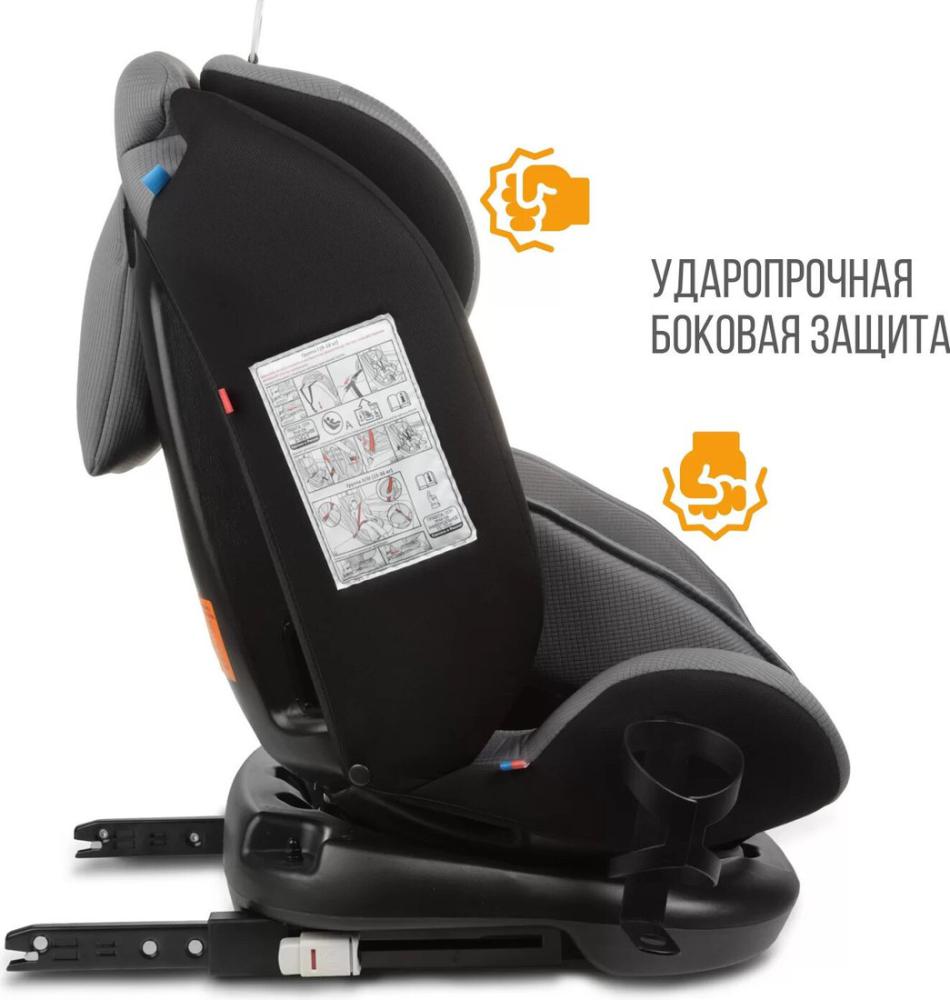 Детское автокресло Zlatek Cruiser Isofix Lux KRES3951 (серый/черный)