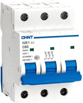 Выключатель автоматический Chint NB1-63 3P 32A 6кА (B) 179691
