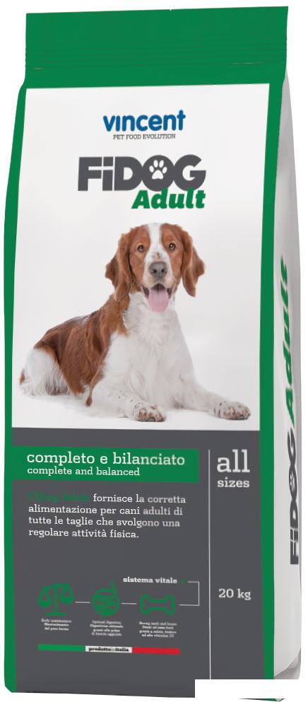 Сухой корм для собак Vincent Fidog Adult 20 кг