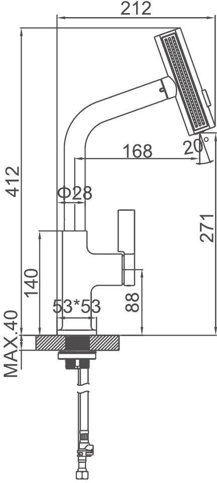 Смеситель Ledeme L6099D-4