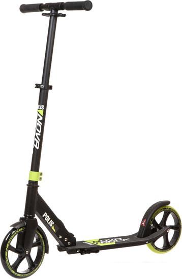 Двухколесный подростковый самокат Novatrack Polis 200 Pro'10 200.POLIS.LM21 (лимонный)