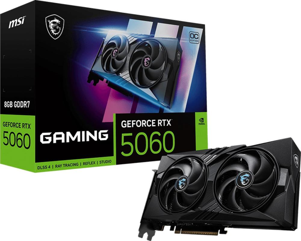 Видеокарта MSI GeForce RTX 5060 8G Gaming OC