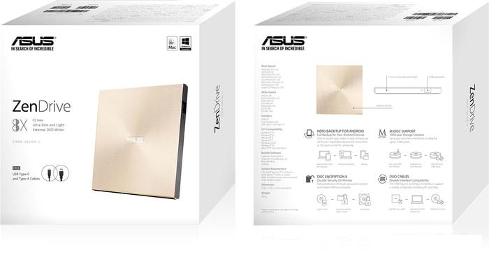 Оптический привод ASUS ZenDrive U9M SDRW-08U9M-U (золотистый)