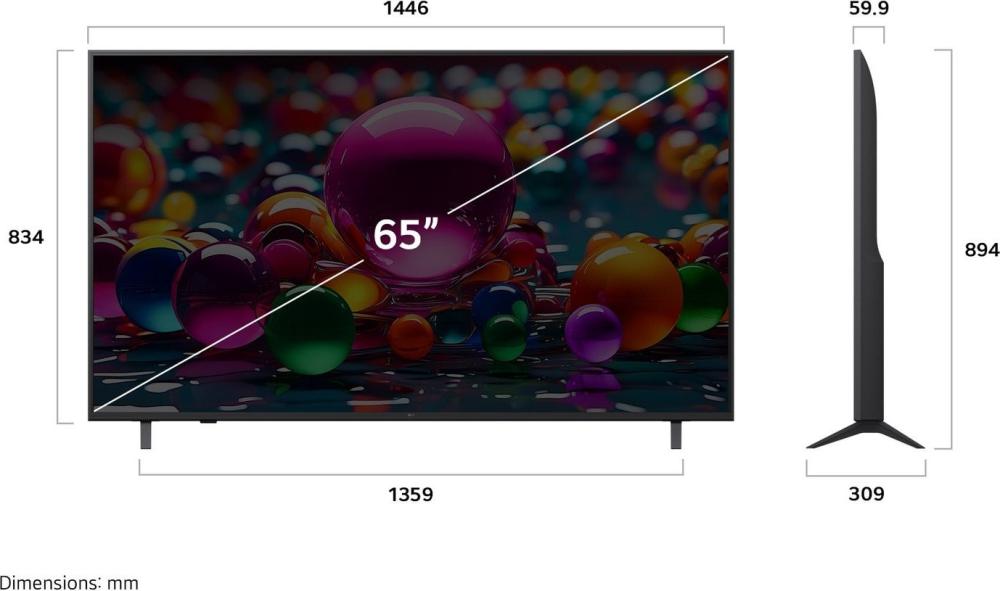 Телевизор LG UHD AI UA75 65UA75009LA