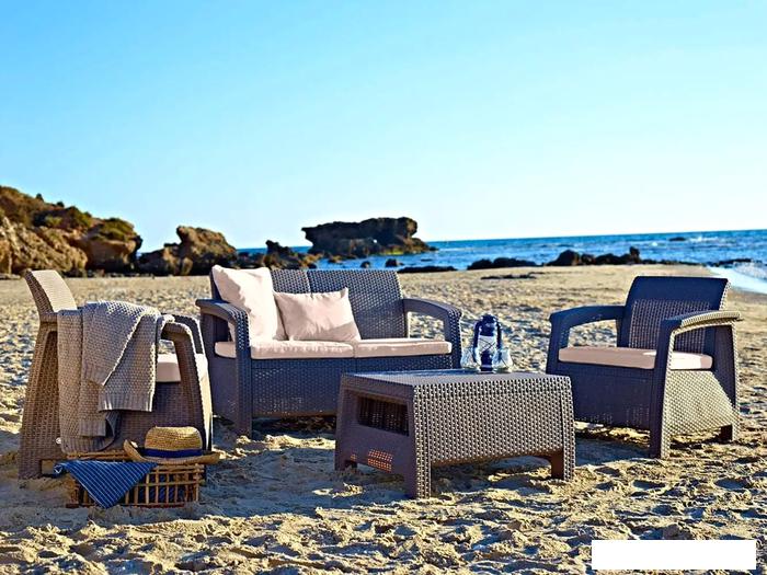 Стол Keter Corfu Table 241722 (капучино)