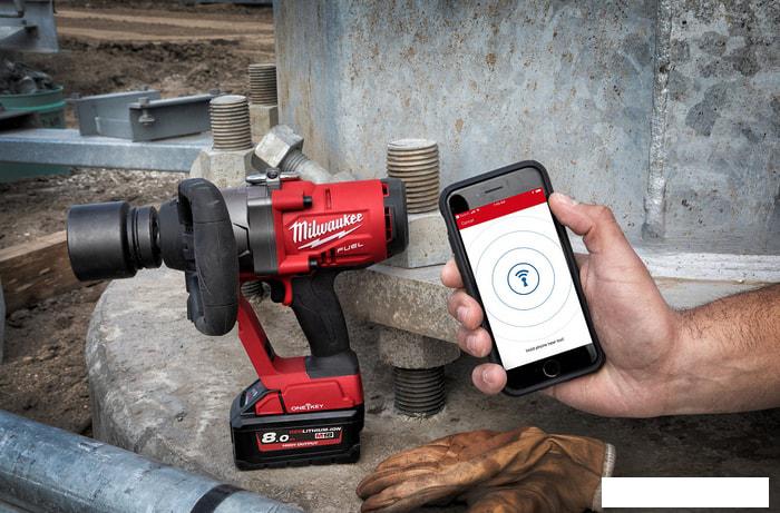 Шуруповерты, гайковерты, электроотвертки Milwaukee M18 ONEFHIWF1-802X ONE-KEY 4933459733 (с 2-мя АКБ, кейс)