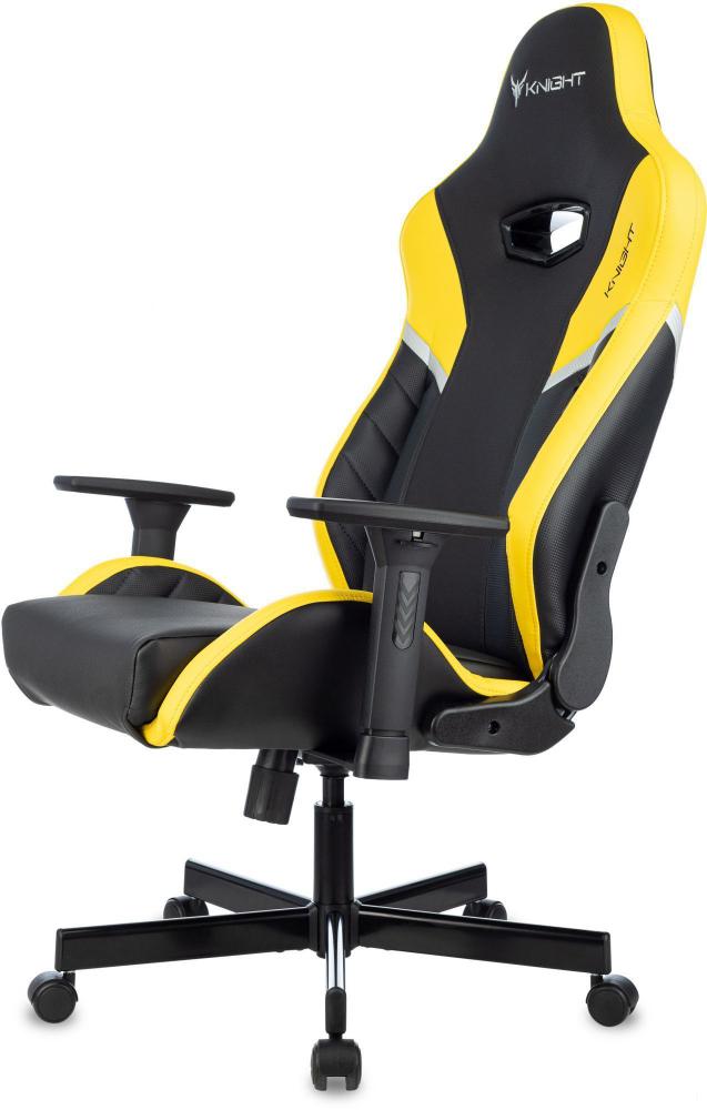 Игровое (геймерское) кресло Knight Thunder 5X (черный/желтый)
