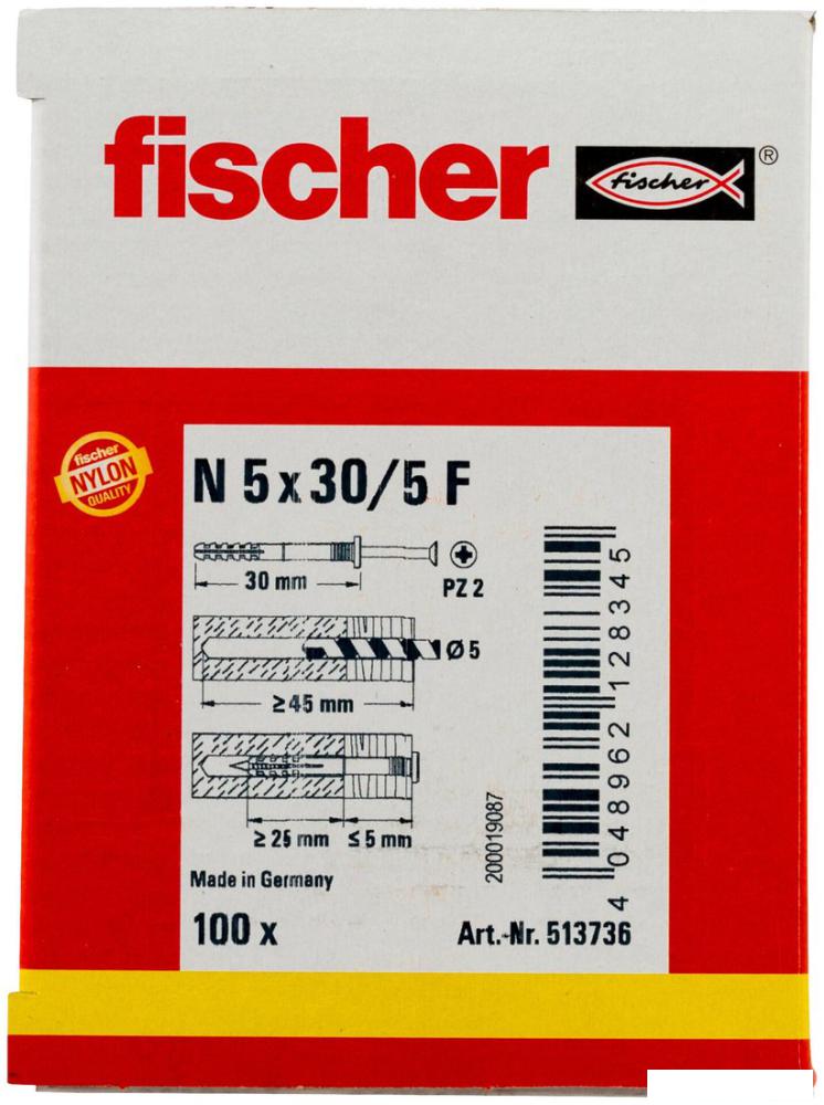 Дюбель-гвоздь Fischer N 5 x 30/5 F 513736 (100 шт)