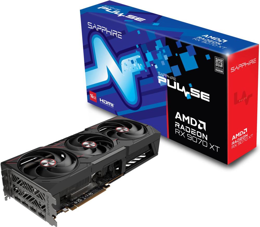 Видеокарта Sapphire Pulse Radeon RX 9070 XT 11348-03-20G