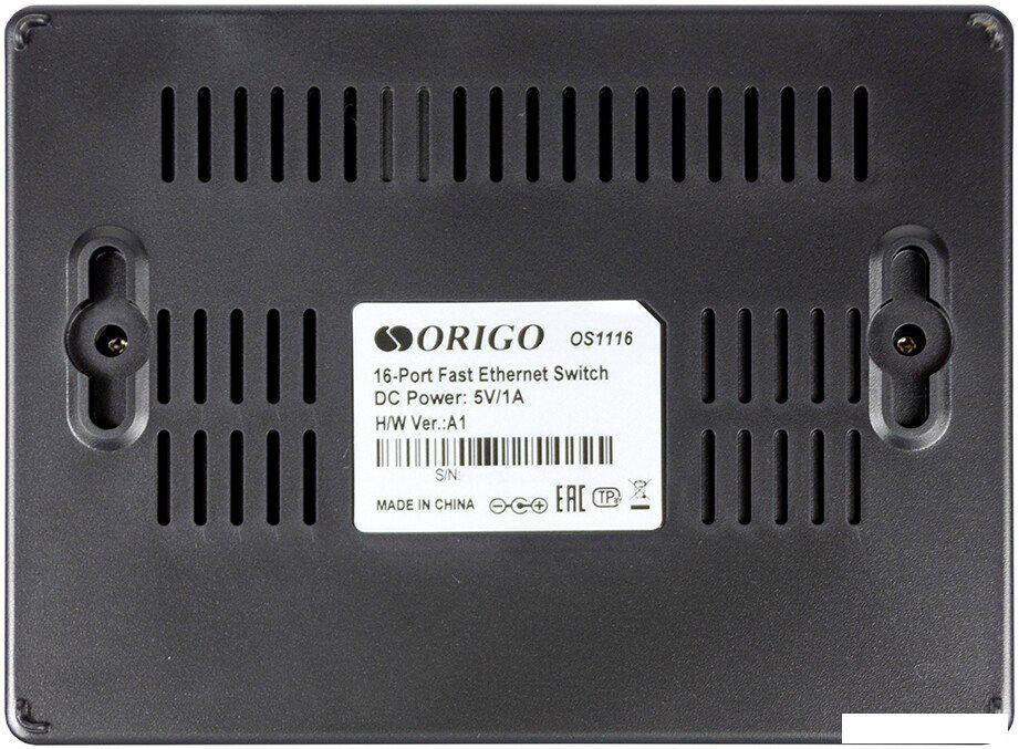 Неуправляемый коммутатор Origo OS1116/A1A