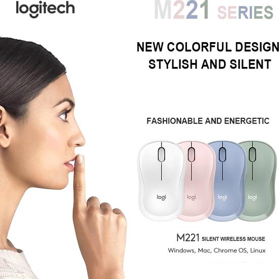 Мышь Logitech M221 (розовый)