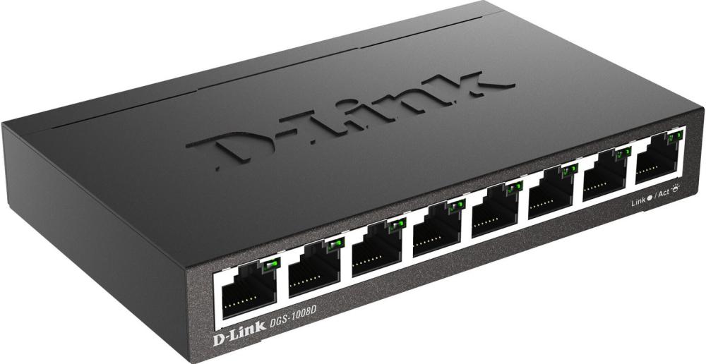 Неуправляемый коммутатор D-Link DGS-1008D/R1A