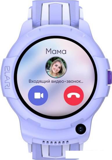Детские умные часы Elari KidPhone 4G Wink (сиреневый)