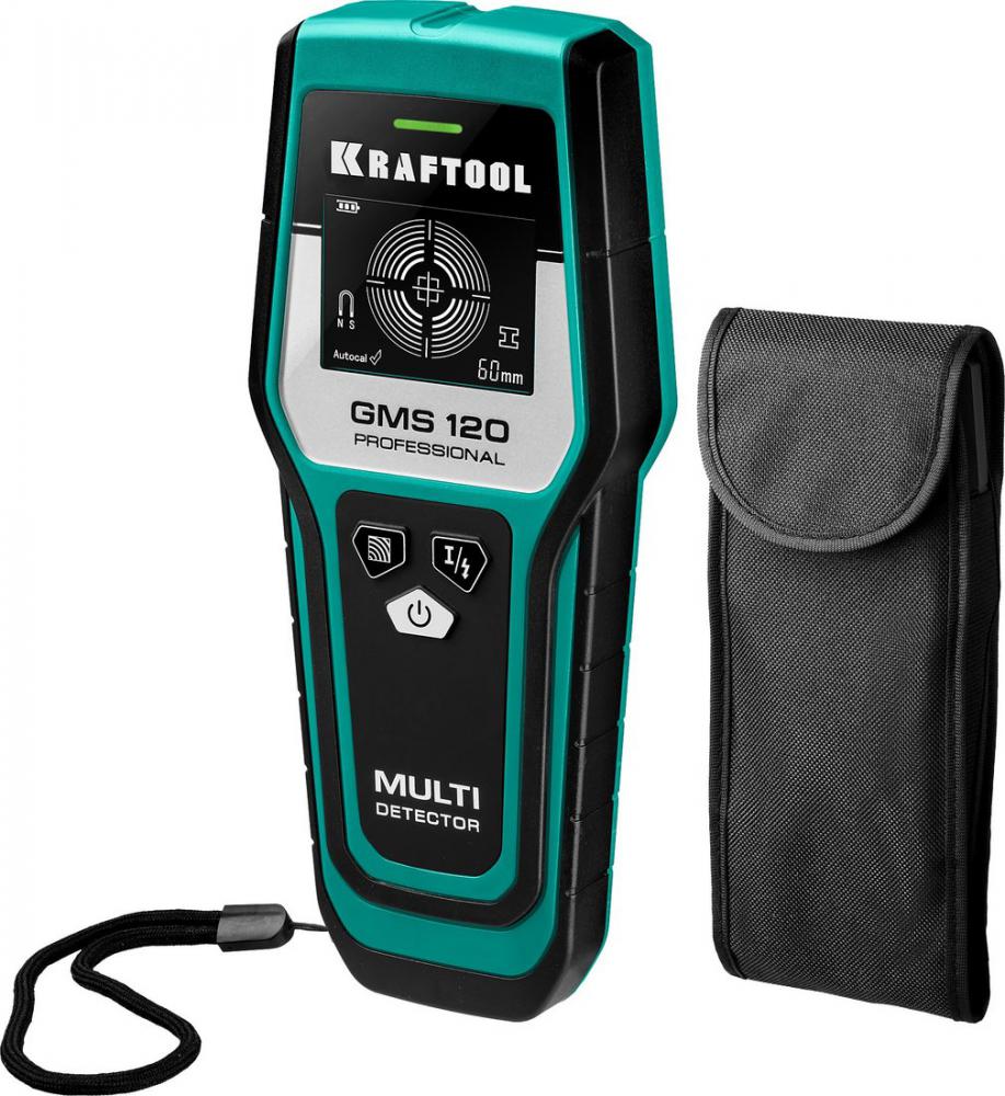 Детектор скрытой проводки KRAFTOOL GMS 120 45298