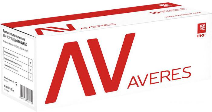 Выключатель автоматический EKF Averes AV-6 2P 32A (C) 6kA mcb6-DC-2-32C-av