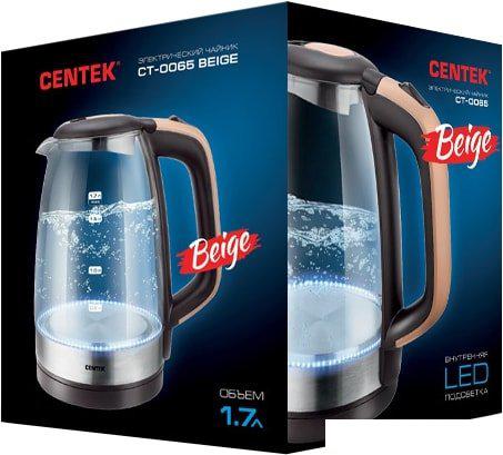 Электрический чайник CENTEK CT-0065 (бежевый)