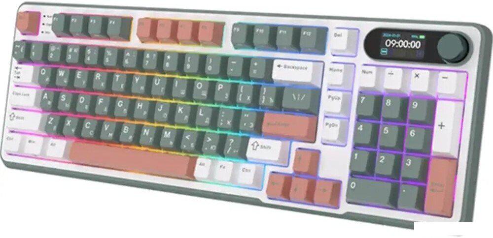 Клавиатура Royal Kludge RK-S98 RGB Clay Green (RK Pale Green)