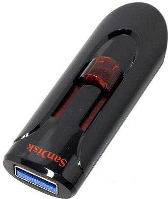 USB Flash SanDisk Cruzer Glide 128GB (черный) [SDCZ600-128G-G35]