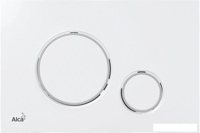 Панель смыва Alcaplast M770 (белый/хром глянцевый)