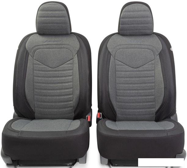 Комплект чехлов для сидений Autoprofi Linen LIN-1505 (черный/темно-серый)