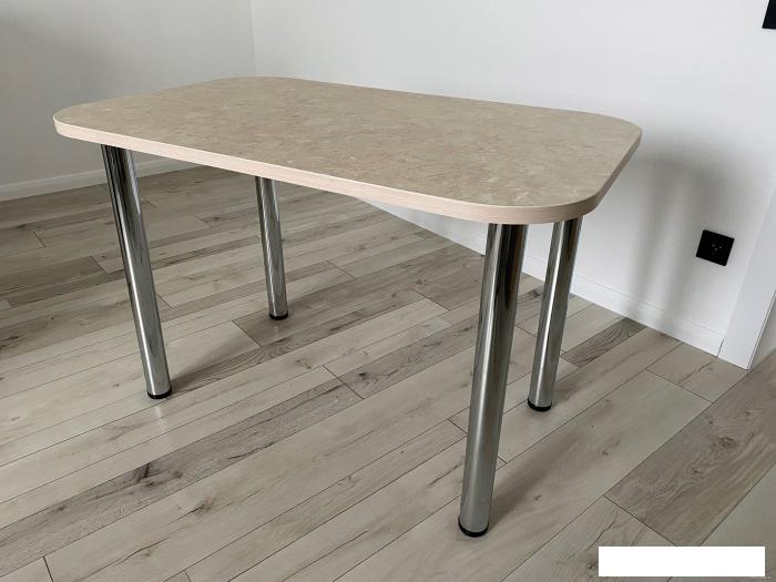 Кухонный стол Senira Р-001-02 (аламбра светлая/хром)