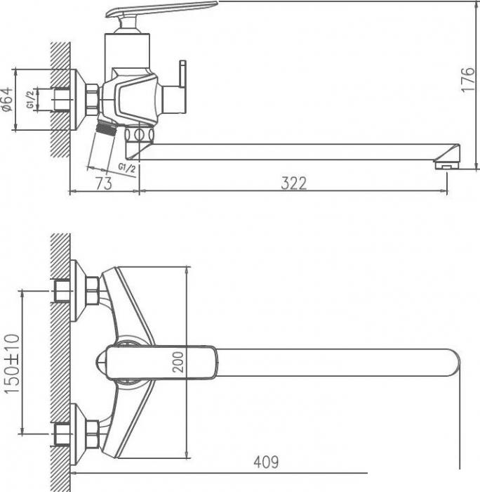 Смеситель Haiba HB22548-7