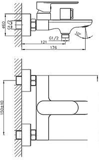 Смеситель Haiba HB60590-7 (черный)